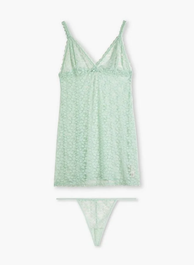 سبلاش فيڤ Slip Dress Sleeveless with Adjustable Straps